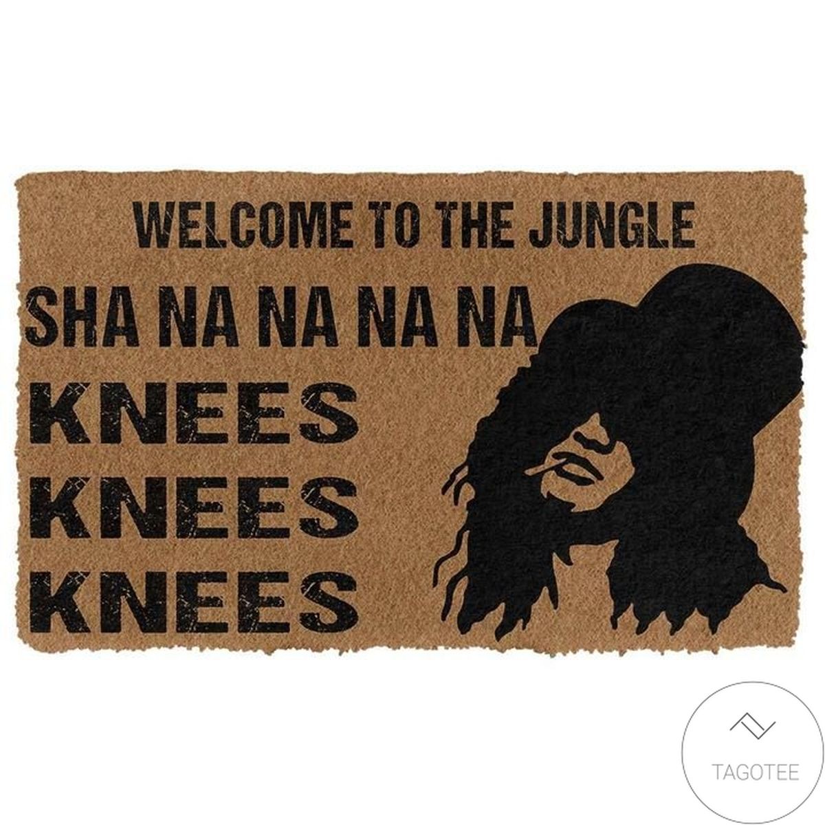 Welcome To The Jungle Sha Na Na Na Na Knees Doormat