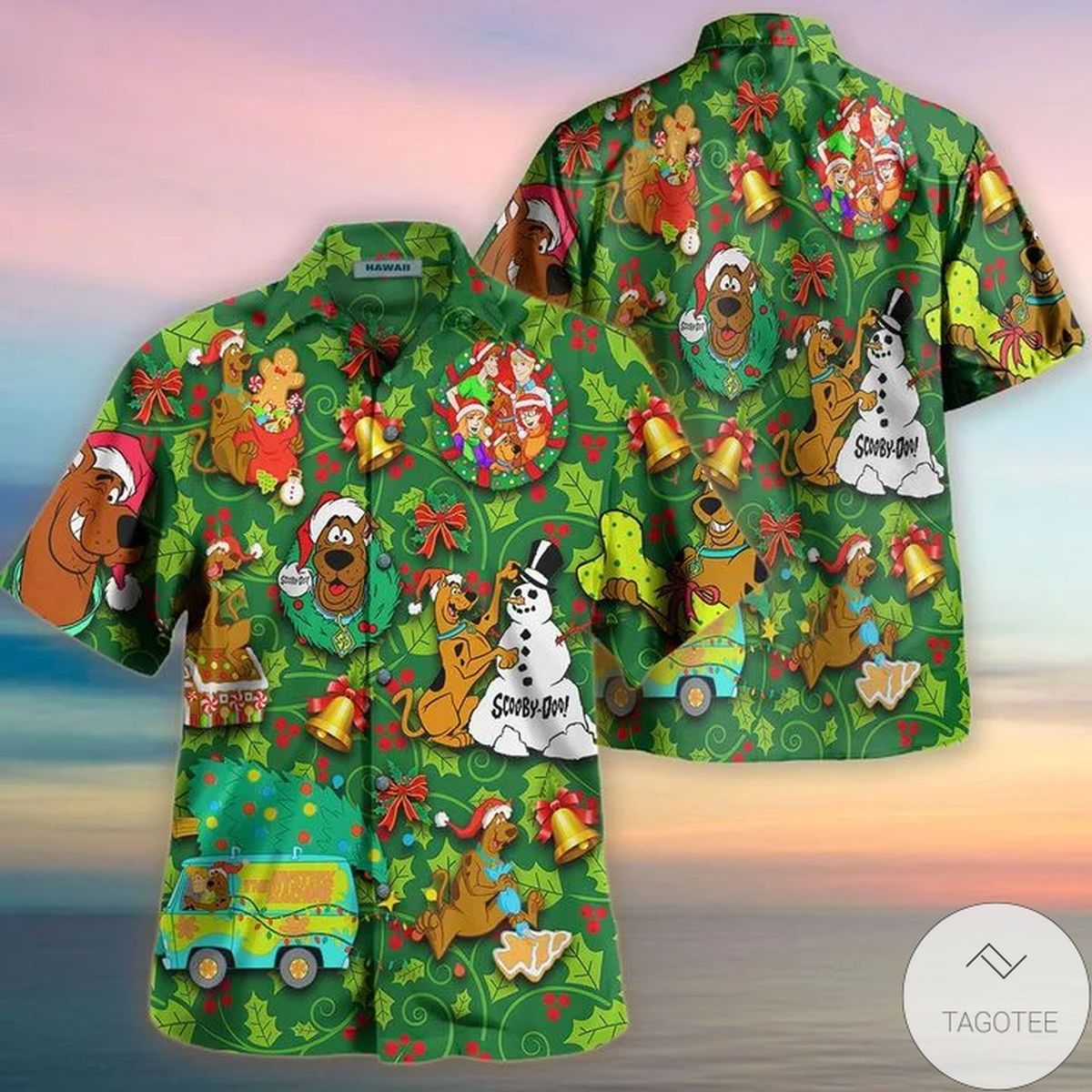 We'll All Be Home For Christmas Scooby Doo Hawaiian Shirt