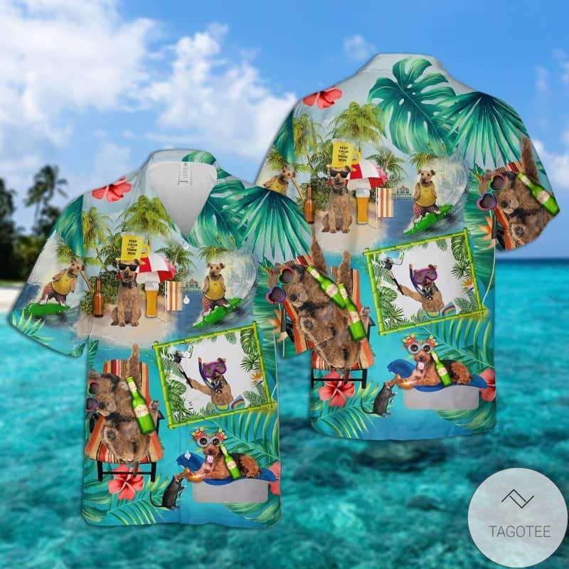 Welsh Terrier - Surfing Hawaiian Shirt