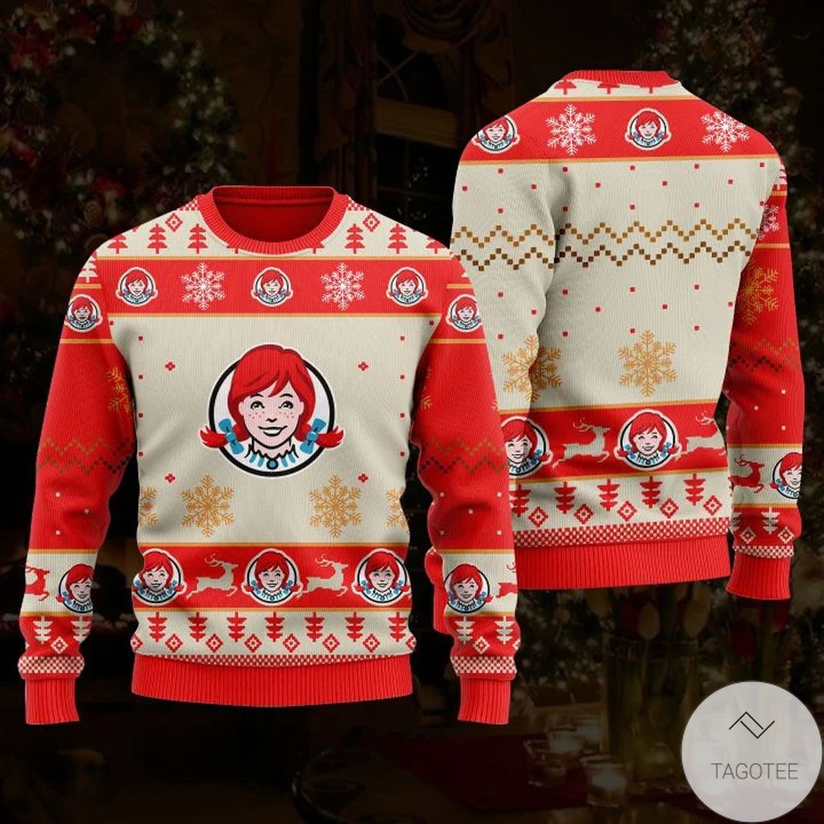 Wendy's Ugly Christmas Sweater