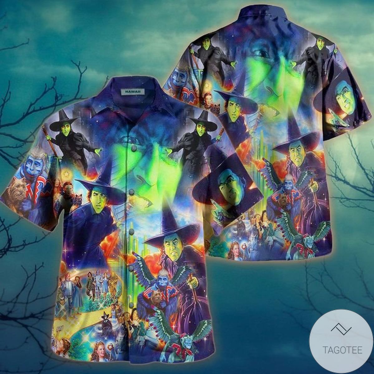 Wicked Witch Of The West Sends Flying Monkeys Hawaiian Shirt