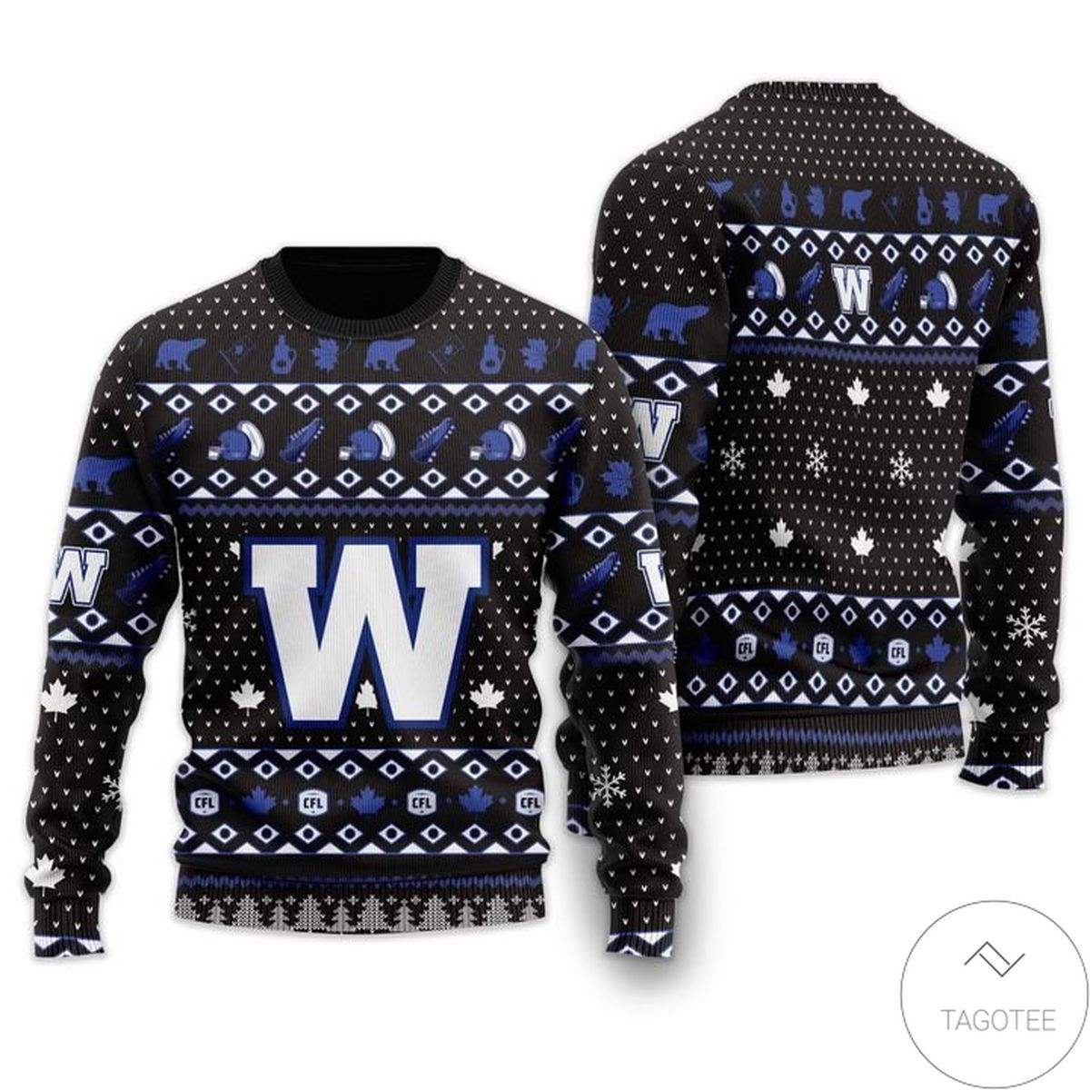 Winnipeg Blue Bombers Ugly Christmas Sweater