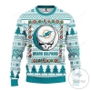 Nfl Miami Dolphins Grateful Dead Ugly Christmas Sweater