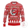 Nhl Carolina Hurricanes Grateful Dead Ugly Christmas Sweater