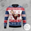 Pitter Patter Let's Get At 'Er For Unisex Ugly Christmas Sweater