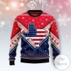 Texas Usa Flag Ugly Christmas Sweater